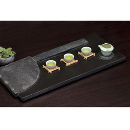 天然高檔烏金石龍舟茶盤 廠家直銷，送禮首選